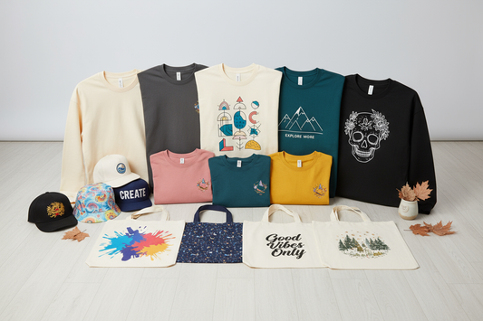 Colección de ropa y accesorios personalizados con diferentes estilos y colores creadas en Kong Merch