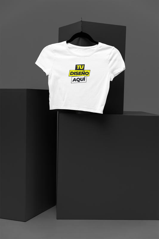 Playeras Crop Top impresas y personalizadas en Kong Merch